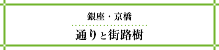 銀座・京橋　通り名の由来